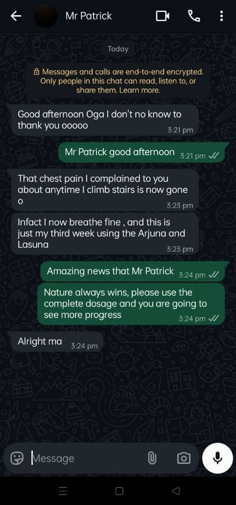 Mr Patrick testimonial